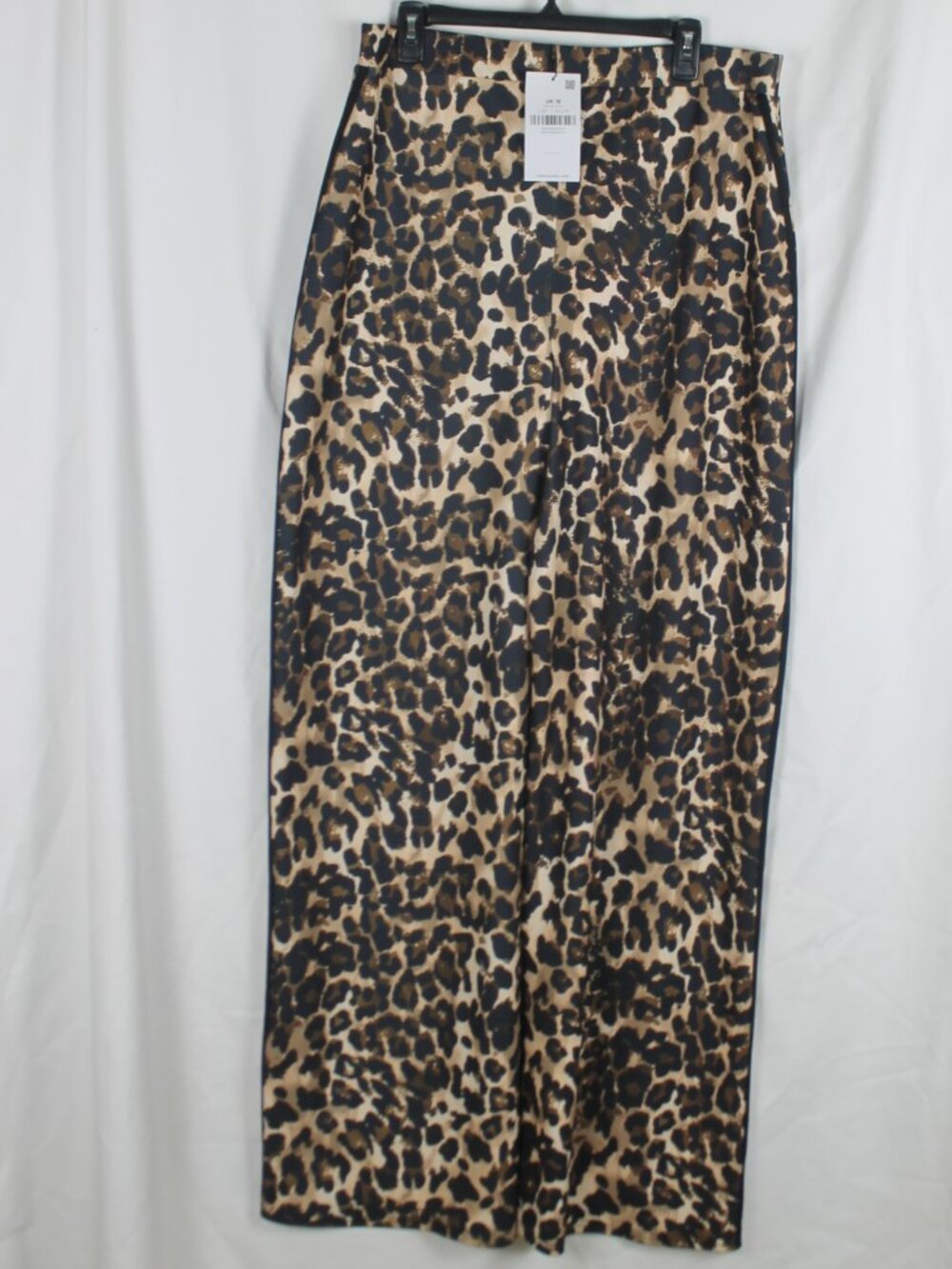 Long Tall Sally LTS Women's US 14 UK 18 Leopard Print Straight Leg Pants L36 NEW